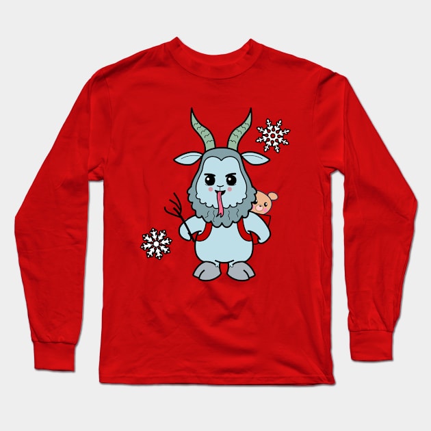 Yami Kawaii Krampus Long Sleeve T-Shirt by AtomicBullfrog